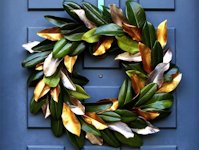 A Piece Of Rainbow Magnolia Wreath